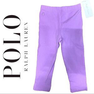 Polo Ralph Lauren Girl purple leggings NWT